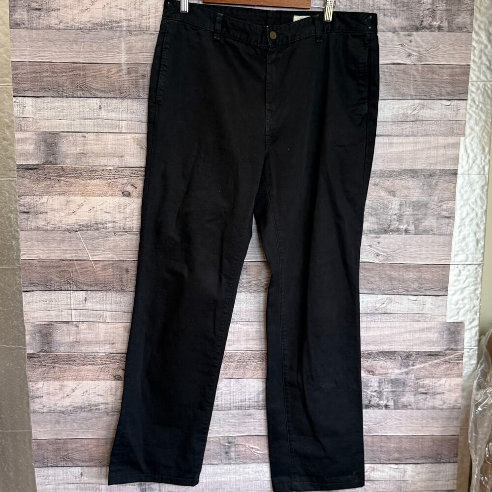 Rag and Bone Chino Pants Mens 36x32 Black Flat Front Business Casual
